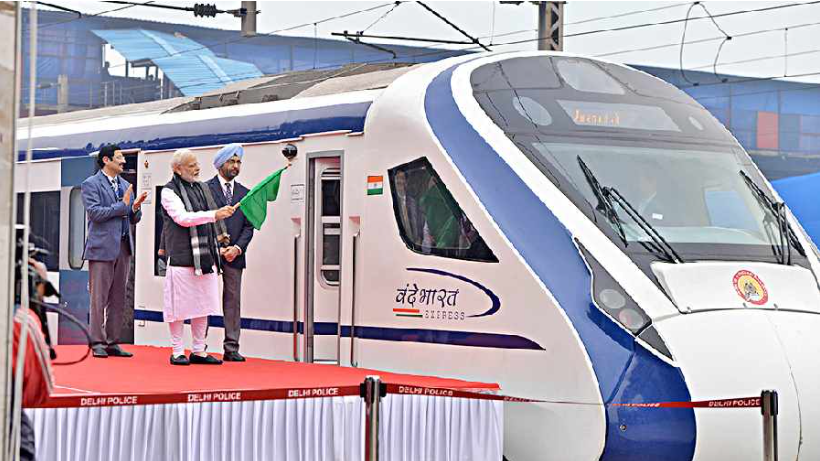 न्यू जलपाईगुड़ी स्टेशन से  सेमी-हाई-स्पीड पैसेंजर ट्रेन – वंदे भारत एक्सप्रेस